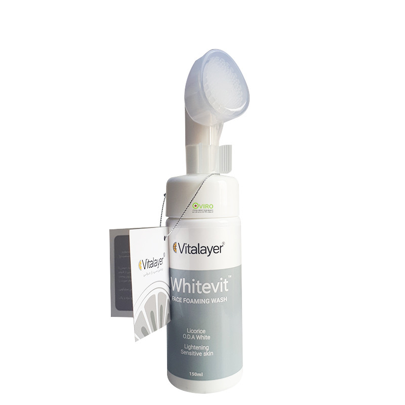 فوم شستشو صورت ویتالیر وایت ویت WHITEVIT FOAMING FACE WASH VITALAYER