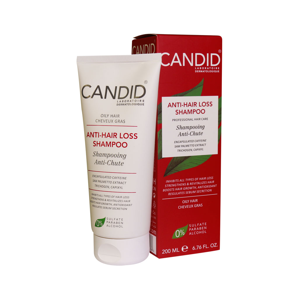 شامپو تقویتی کاهش ریزش موی چرب کاندید ANTI-HAIR LOSS SHAMPOO OILY HAIR CANDID