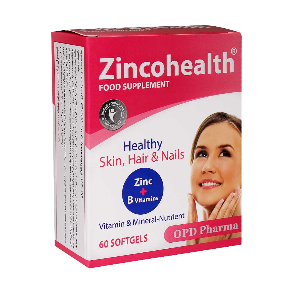 کپسول ژلاتینی زینکو هلث ZINCOHEALTH OPD PHARMA