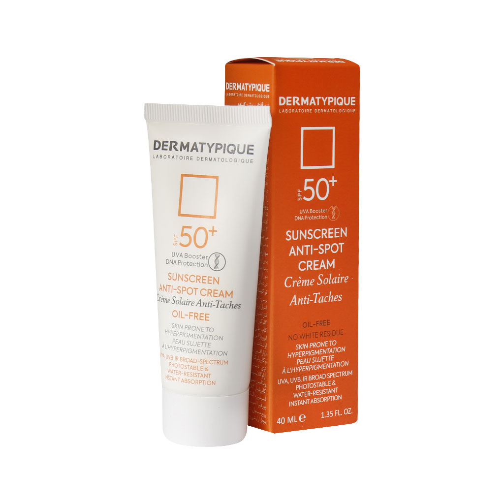 ضدآفتاب روشن کننده +SPF 50 درماتیپیک SUNSCREEN ANTI SPOT CREAM DERMATYPIQUE