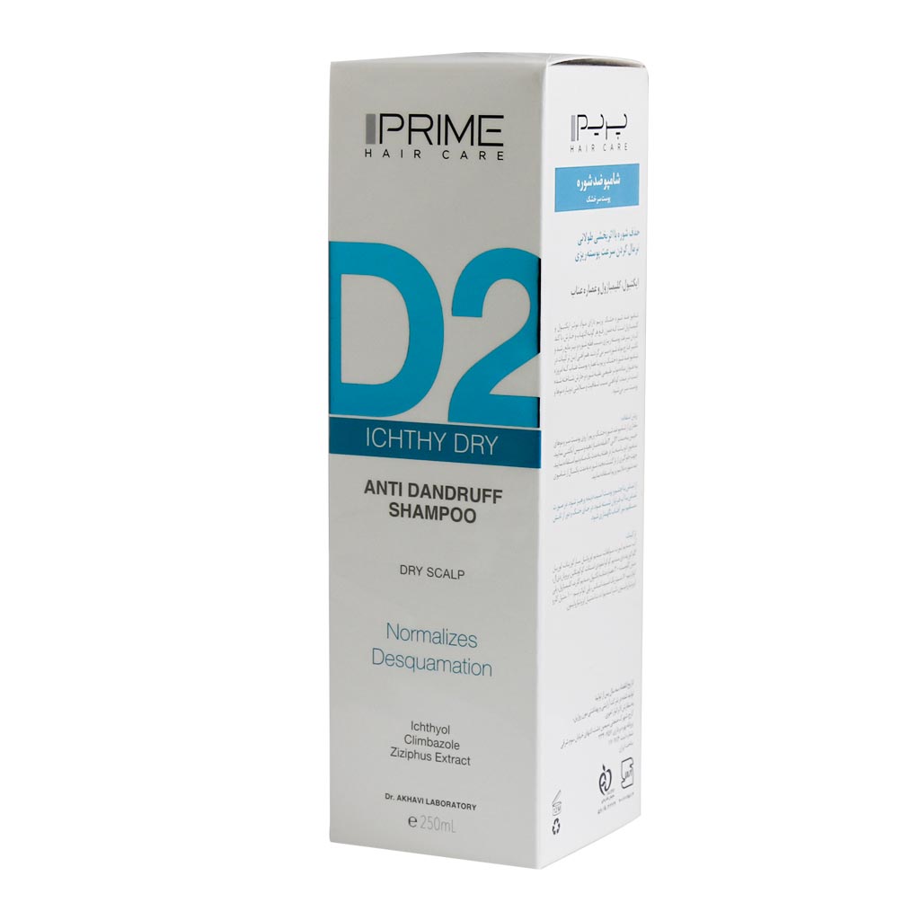 شامپو ضد شوره پوست سر خشک D2 پرایم ICHTHY DRY PRIME