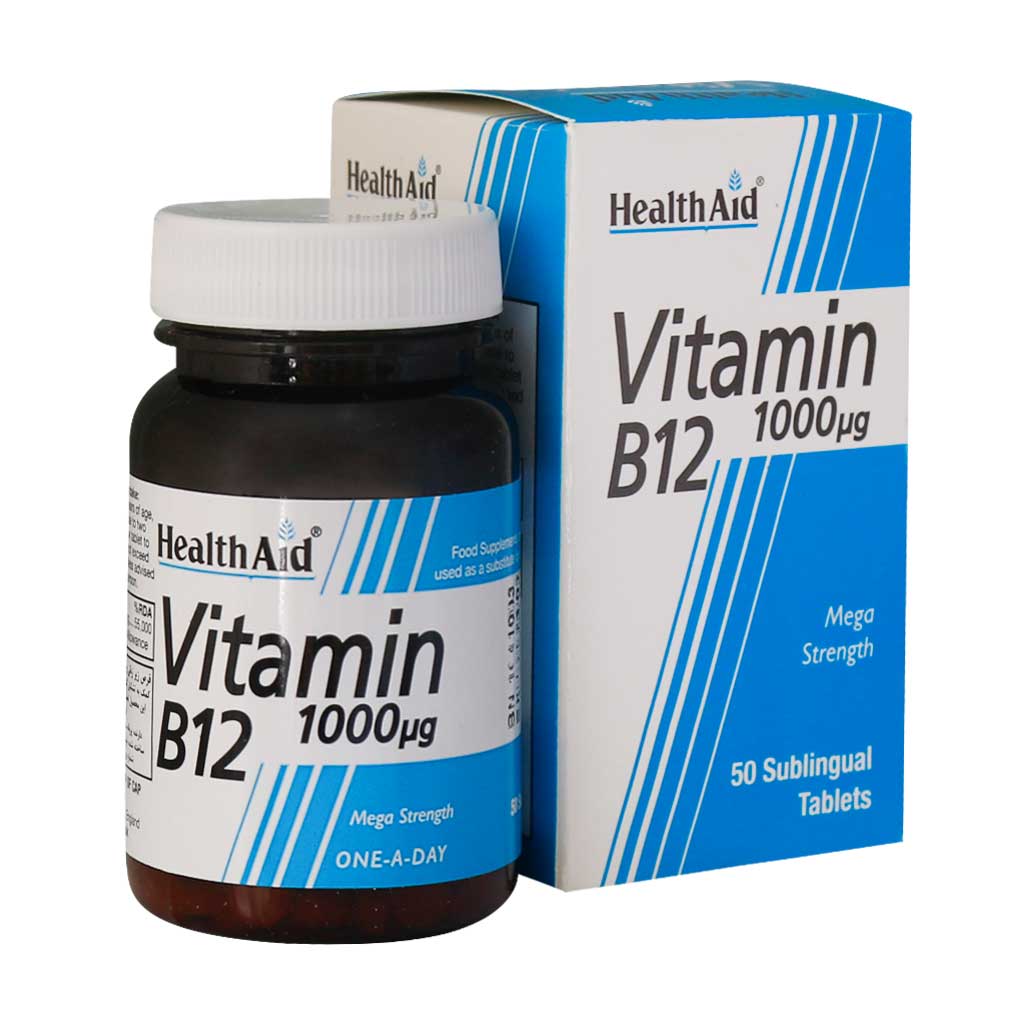 ویتامین ب12 هلث اید 1000میکروگرم VITAMIN B12 1000 HEALTH AID