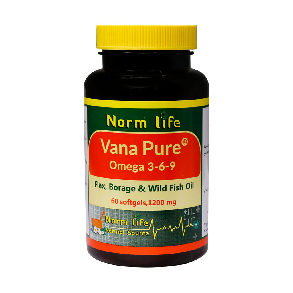 کپسول امگا ۳ ۶ ۹ وانا پیور نورم لایف  VANA PURE OMEGA 3-6-9 NORM LIFE