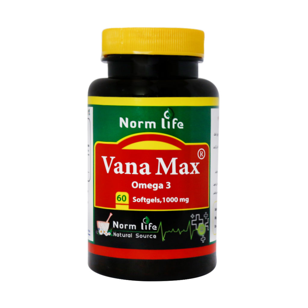 کپسول امگا 3 وانامکس 1000 میلی گرم VANA MAX OMEGA 3 NORM LIFE