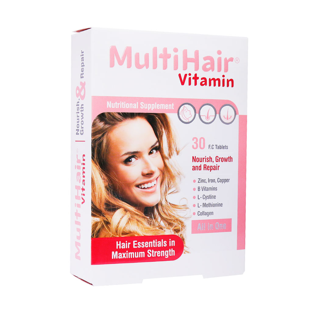 قرص مولتی هیر ویتامین آرین سلامت 30 عددی MULTI HAIR VITAMIN