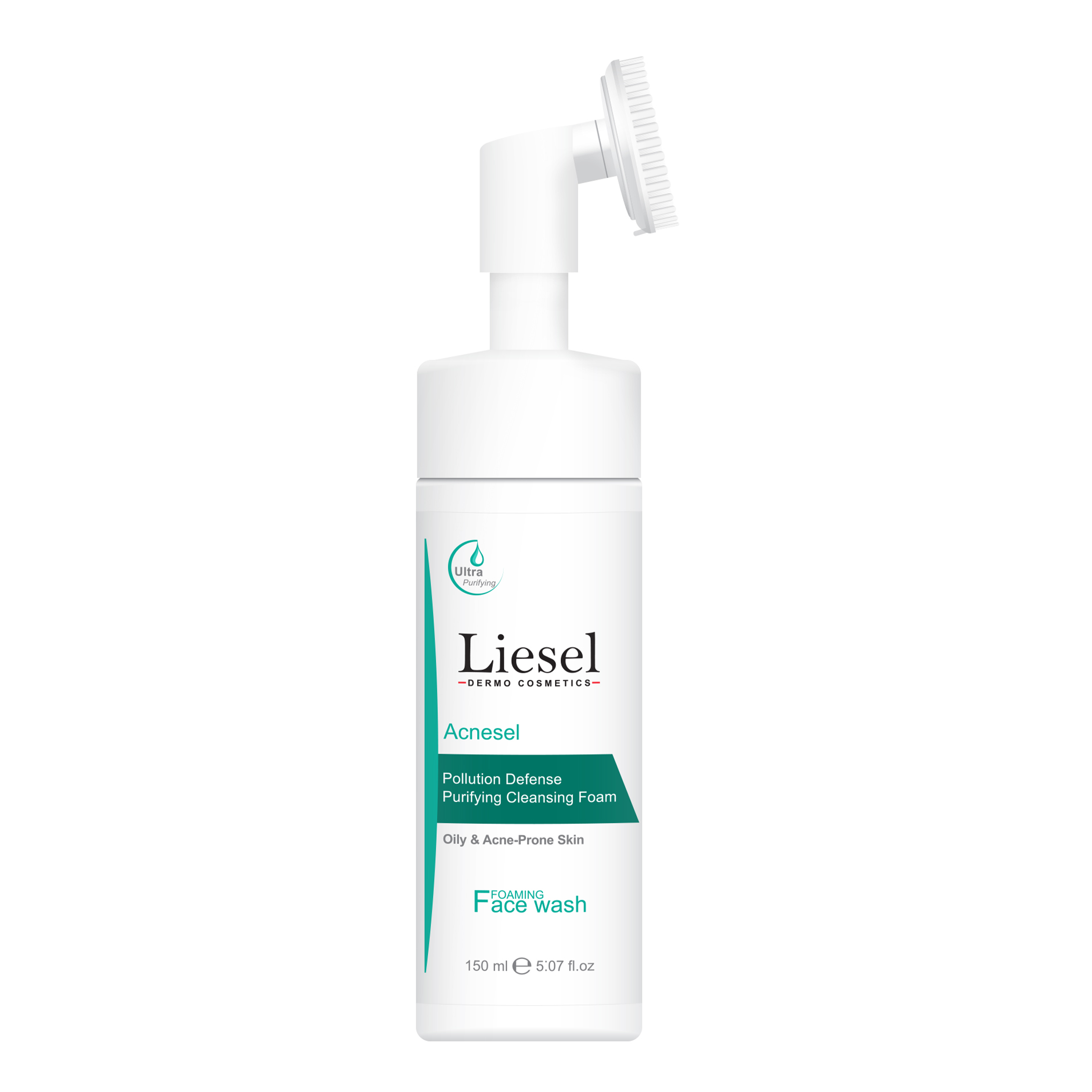 فوم شستشوی صورت لایسل مناسب پوست چرب LIESEL ACNESEL PURIFYING CLEANSING FOAMING FACE WASH