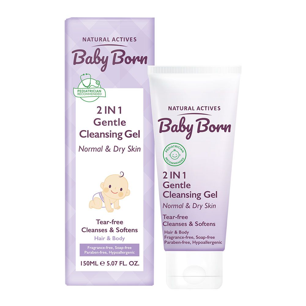 ژل شستشوی سر و بدن کودک بیبی برن GENTLE CLEANSING GEL BABY BORN