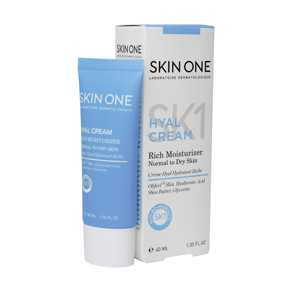 کرم مرطوب کننده مغذی هیال اسکین وان SKIN ONE HYAL CREAM RICH MOISTURIZER