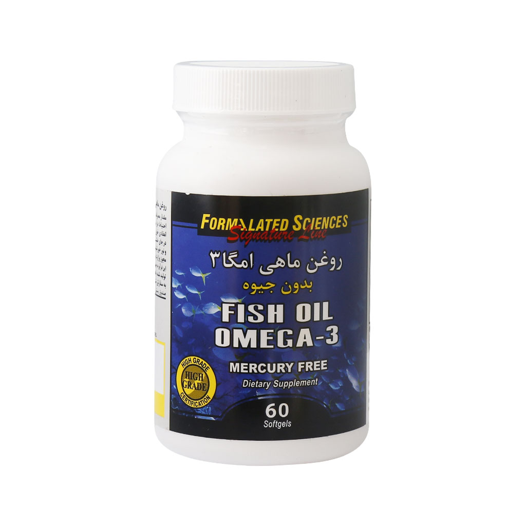 کپسول روغن ماهی امگا 3 فرمولیتد ساینسز  SCIENCES OMEGA 3 FISH OIL SOFT GELS