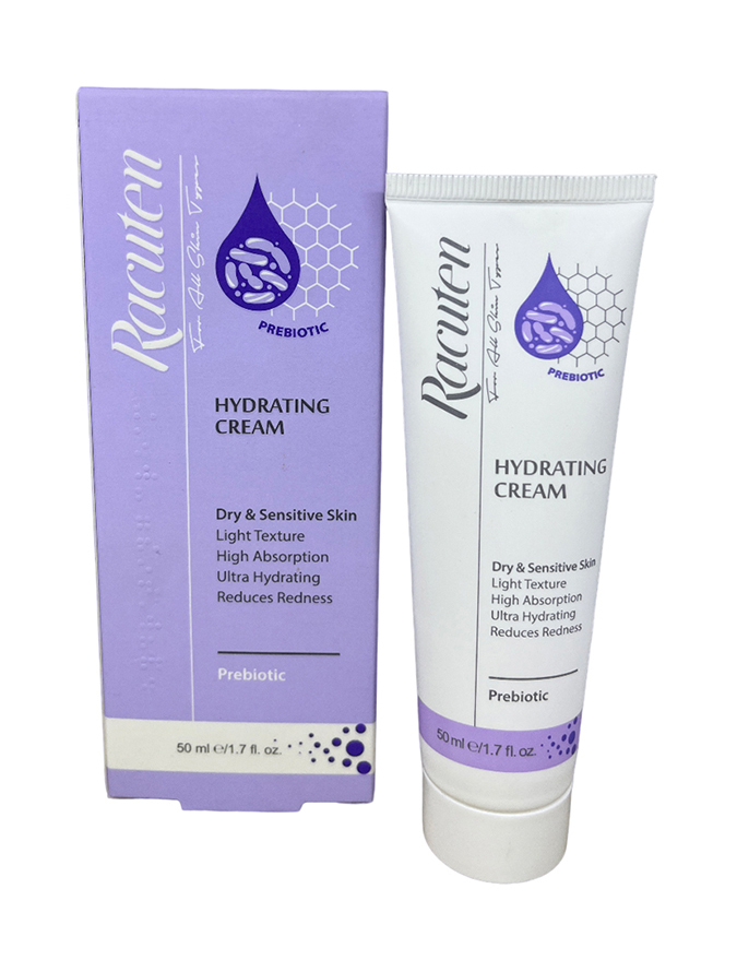 کرم آبرسان پوست خشک و حساس راکوتن C hydrating cream dry & sensitive skin racuten