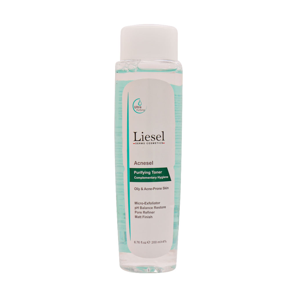 تونر آکنه سل لایسل مناسب پوست چرب و مستعد آکنه 200 میل LIESEL ACNESEL TONER FOR OILY AND PRONE SKIN