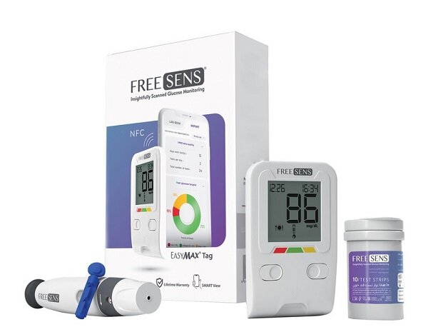 دستگاه تست قند خون فری سنس Free Sens Blood Glucose Monitoring Kit