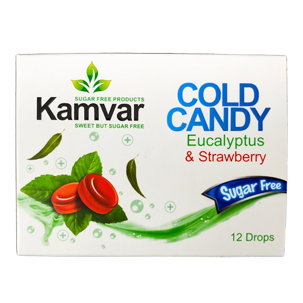 آبنبات سرد بدون قند و کم کالری کامور Kamvar Sugar Free Cold Candy