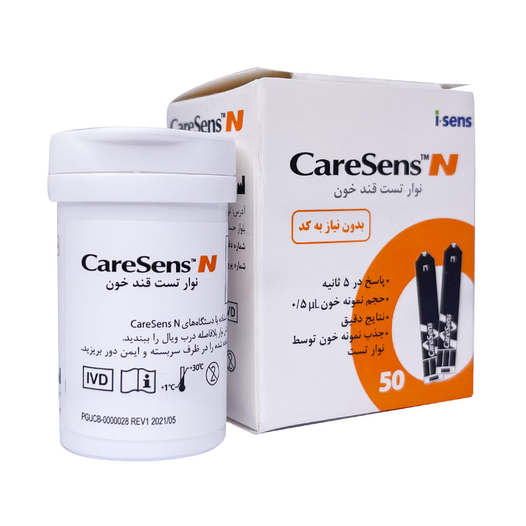 نوار تست قند خون کرسنس ان Caresens N Blood Glucose Test Strips