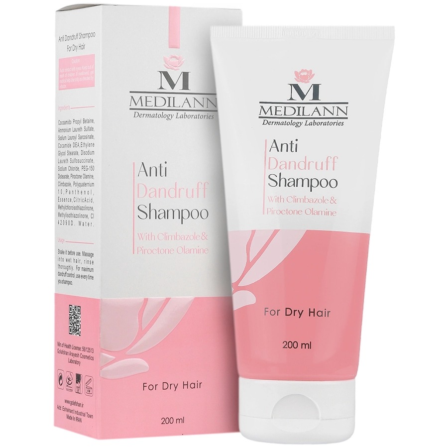 شامپو ضد شوره مناسب موهای خشک مدیلن Medilann Anti Dandruff Shampoo For Dry Hair