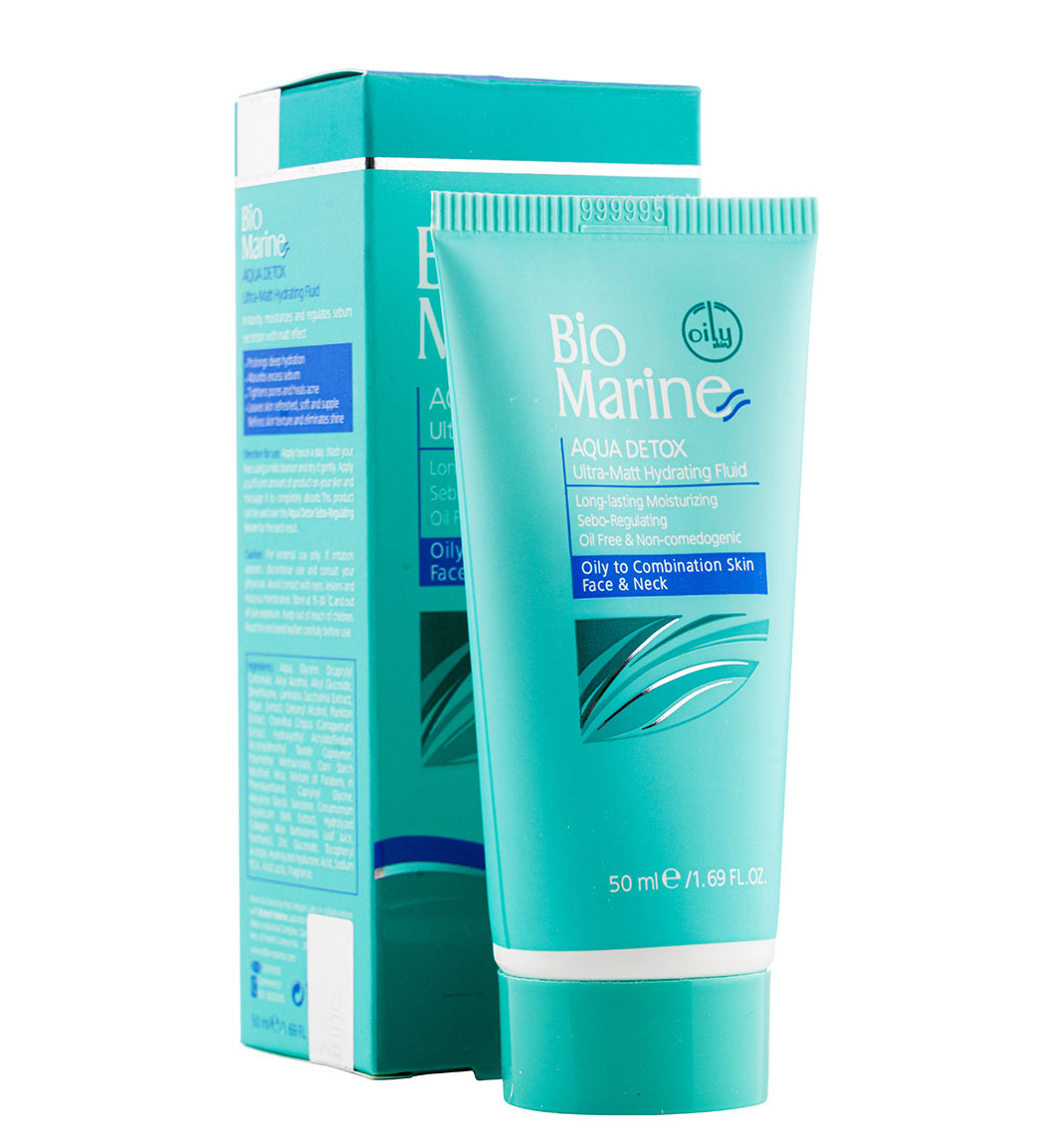 فلویید رطوبت رسان و مات کننده آکوا دتوکس بایو مارین Aqua Detox Ultra Matt Hydrating Fluid