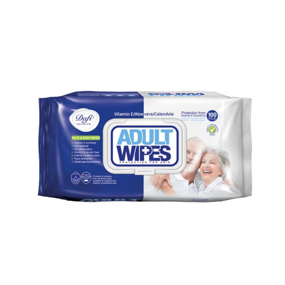دستمال مرطوب دافی بزرگسالان مدل Adult Wipes