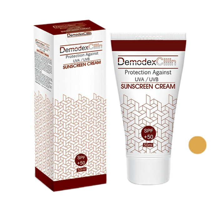 کرم ضد آفتاب فاقد چربی SPF50 دمودکسیلین Demodexcillin Oli Free SPF50 Sunscreen Cream