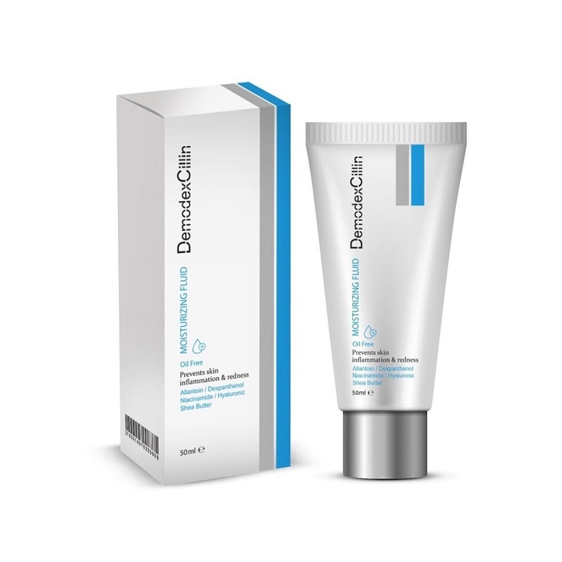 فلوئید مرطوب کننده فاقد چربی دمودکسیلین Moisturizing Fluid Oil Free
