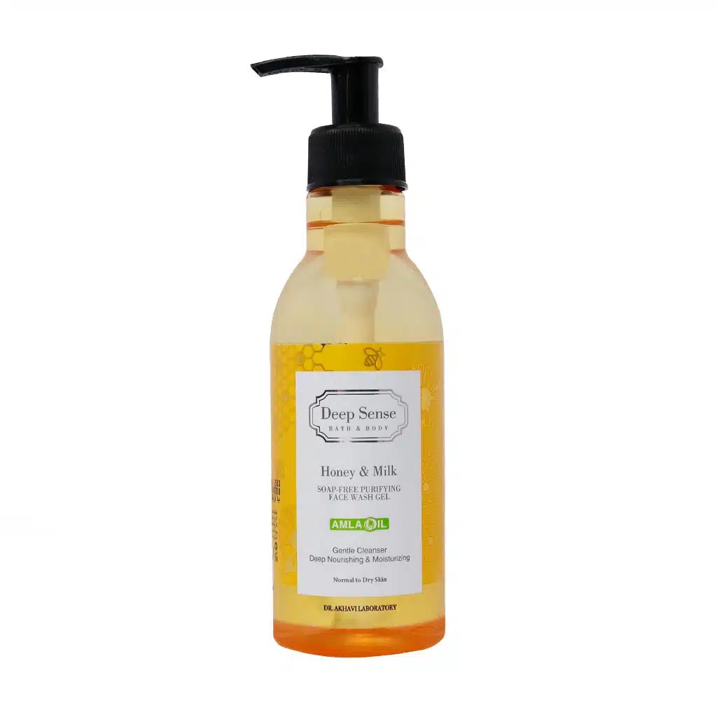 ژل شستشو صورت شیر عسل دیپ سنس Honey And Milk Face Wash Gel