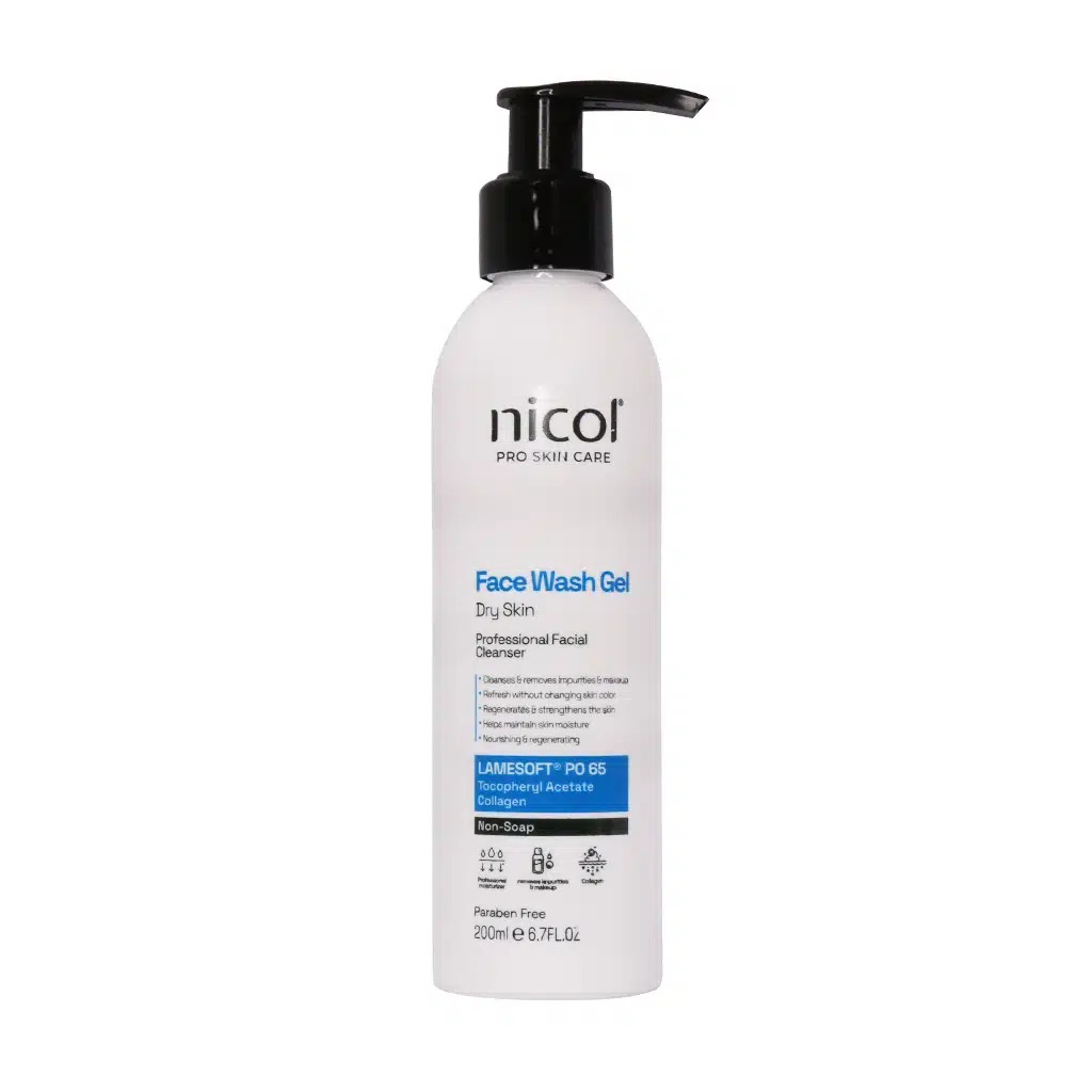ژل شستشو صورت نیکول پوست خشک نیکول Nicol Face Wash Gel For Dry Skin