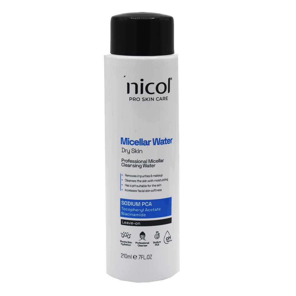 محلول پاک کننده پوست خشک نیکول Nicol Micellar Water For Dry Skin