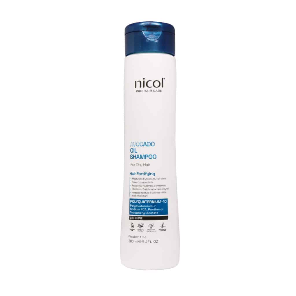 شامپو موی خشک روغن آووکادو نیکول Avocado Oil Shampoo For Dry Hair