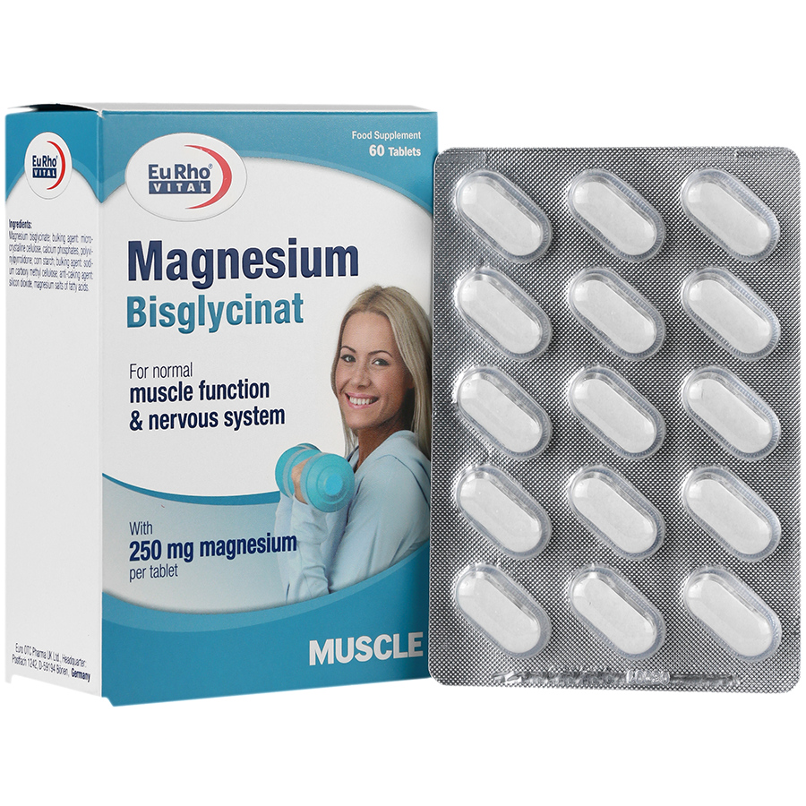 منیزیم بیس گلایسینات یوروویتال Magnesium Bisglycinat