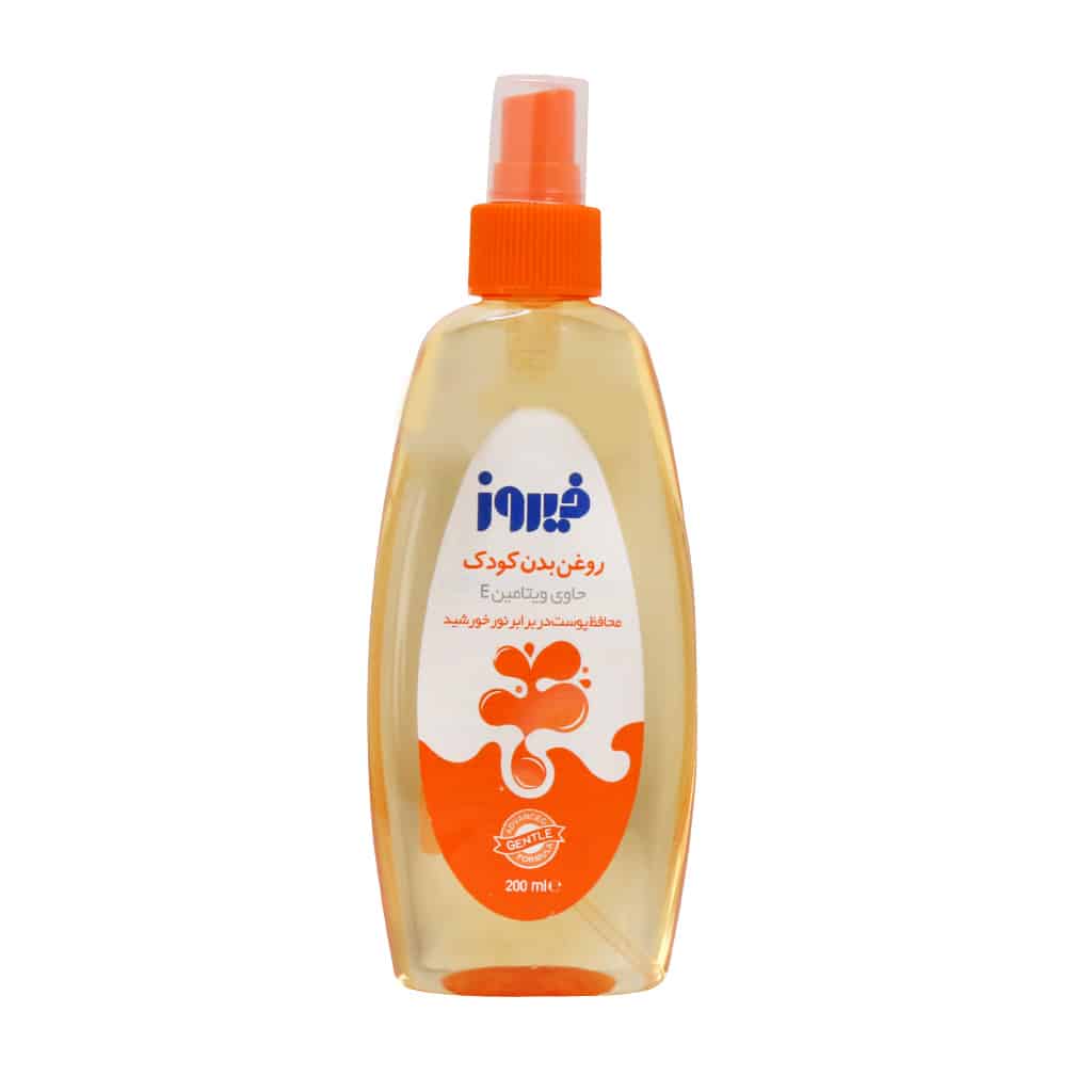اسپری روغن بدن حاوی ویتامین E فیروز Firooz Vitamin E Body Oil For Babies