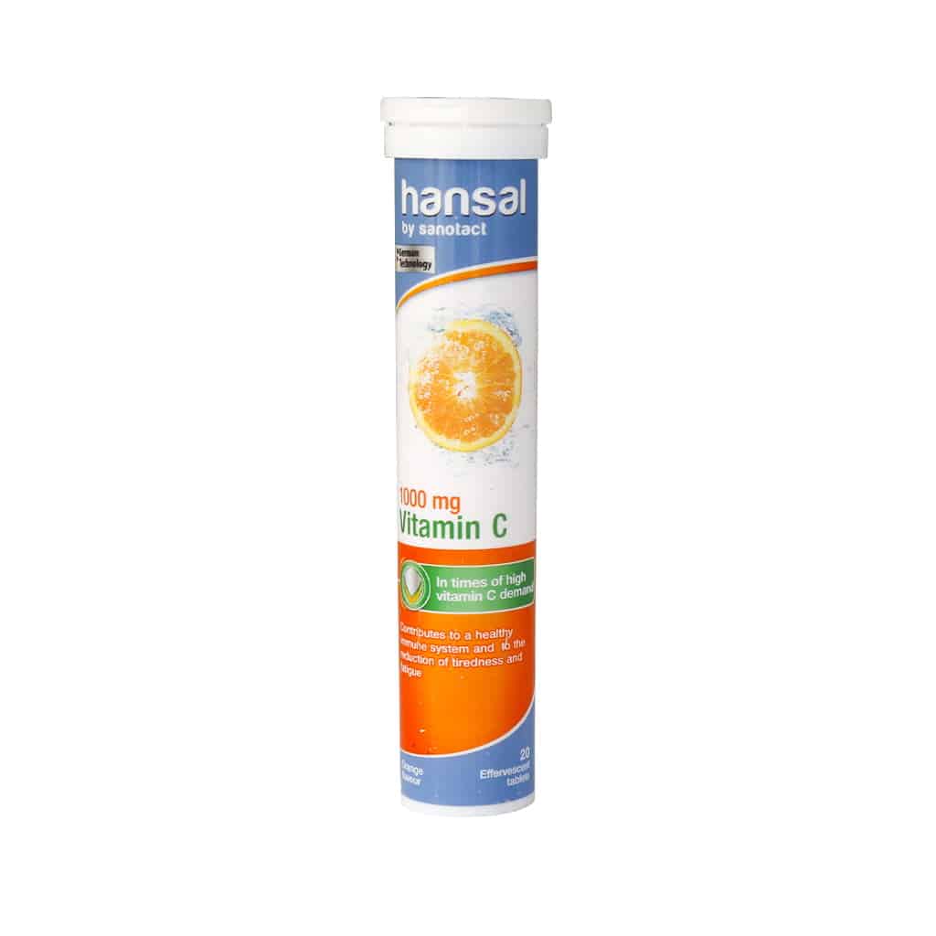 قرص جوشان ویتامین ث 1000 هانسال Hansal Vitamin C 1000 mg