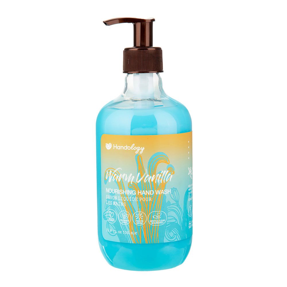 مایع دستشویی کرمی با رایحه وانیل هندولوژی Nourishing Hand wash warm vanilla