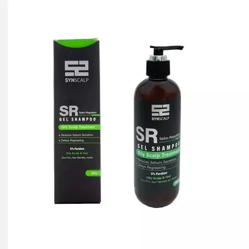 ژل شامپو مناسب پوست سر چرب SR ساین اسکین SYNSCALP oily scalp treatment SR Gel Shampoo