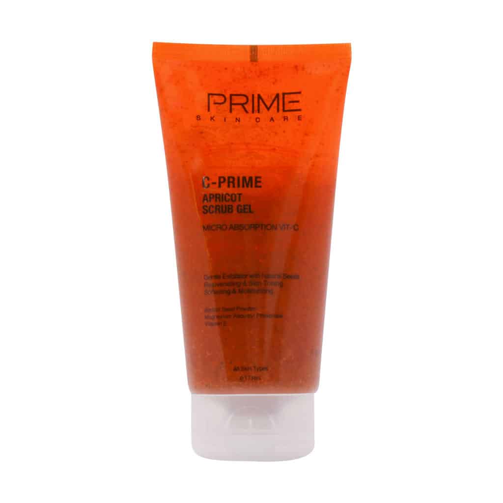 ژل اسکراب پاک کننده زردآلو حاوی ویتامین سی پرایم C Prime Apricot Scrub Gel