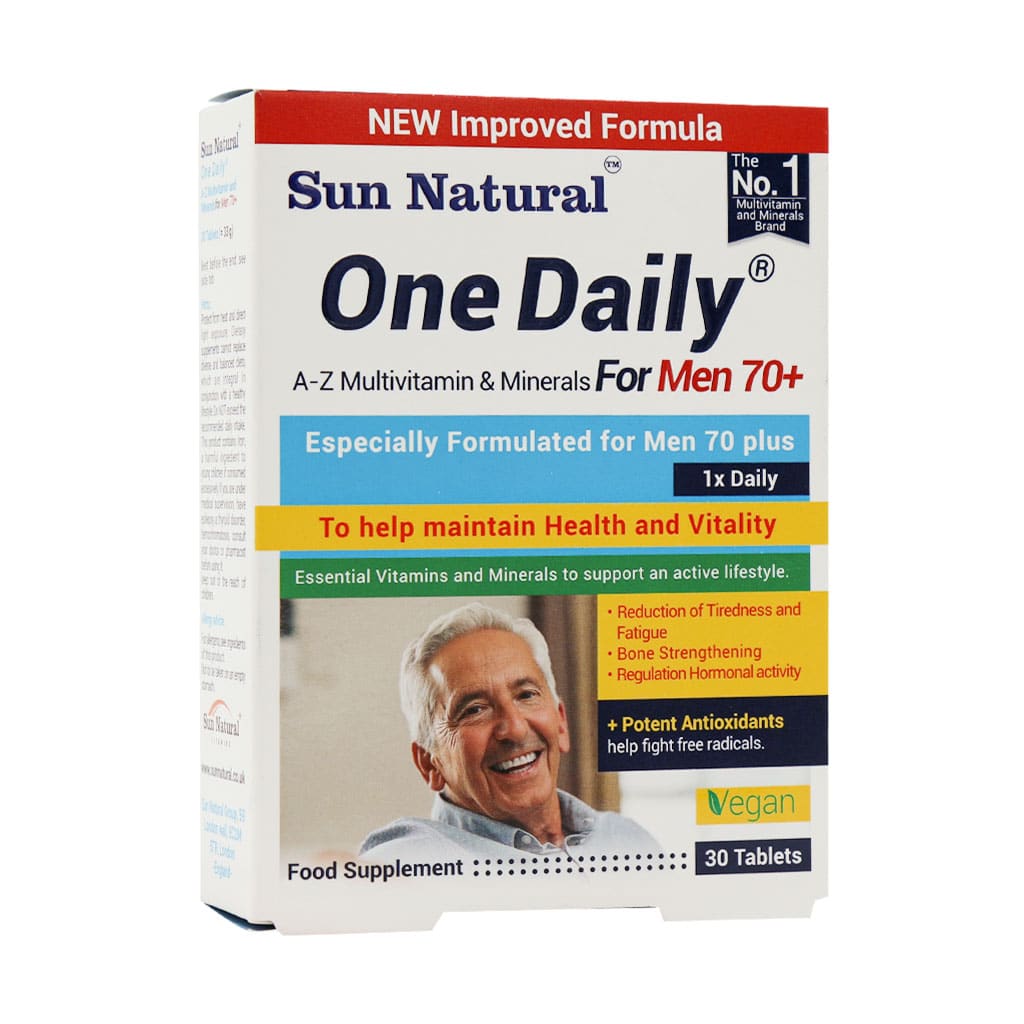 قرص مولتی ویتامین وان دیلی آقایان بالای ۷۰ سال سان نچرال SUN NATRUAL ONE DAILY FOR MEN UP ۷۰ YEARS