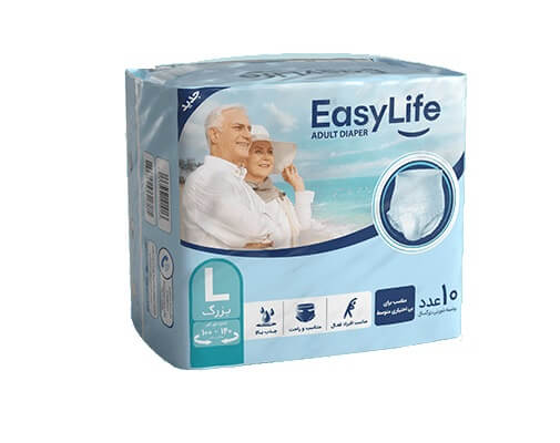 پوشک شورتی بزرگسال سایز بزرگ ایزی لایف Easy Life Adult Diaper Large Size
