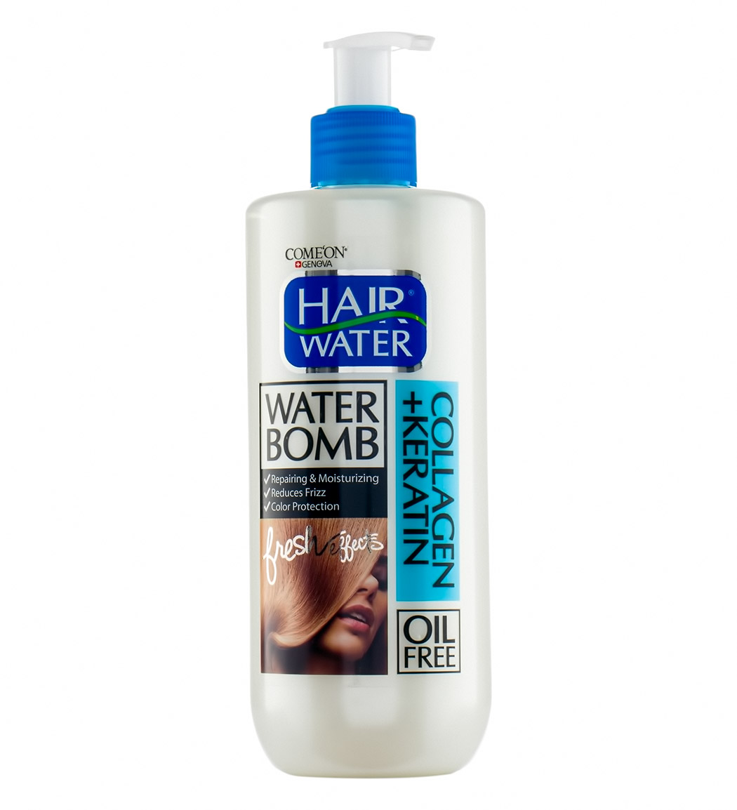 کرم آبرسان مو سر حاوی کلاژن و کراتین کامان Comeon Hair Water Collagen And Keratin Water Bomb