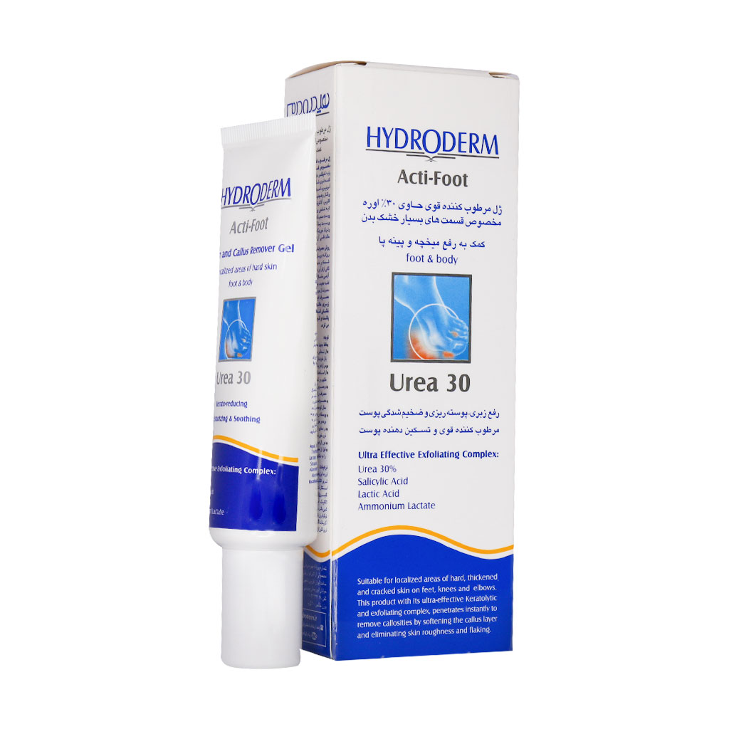 ژل مرطوب ‌کننده قوی برطرف ‌کننده میخچه پا هیدرودرم Corn And Callus Remover Gel Urea 30